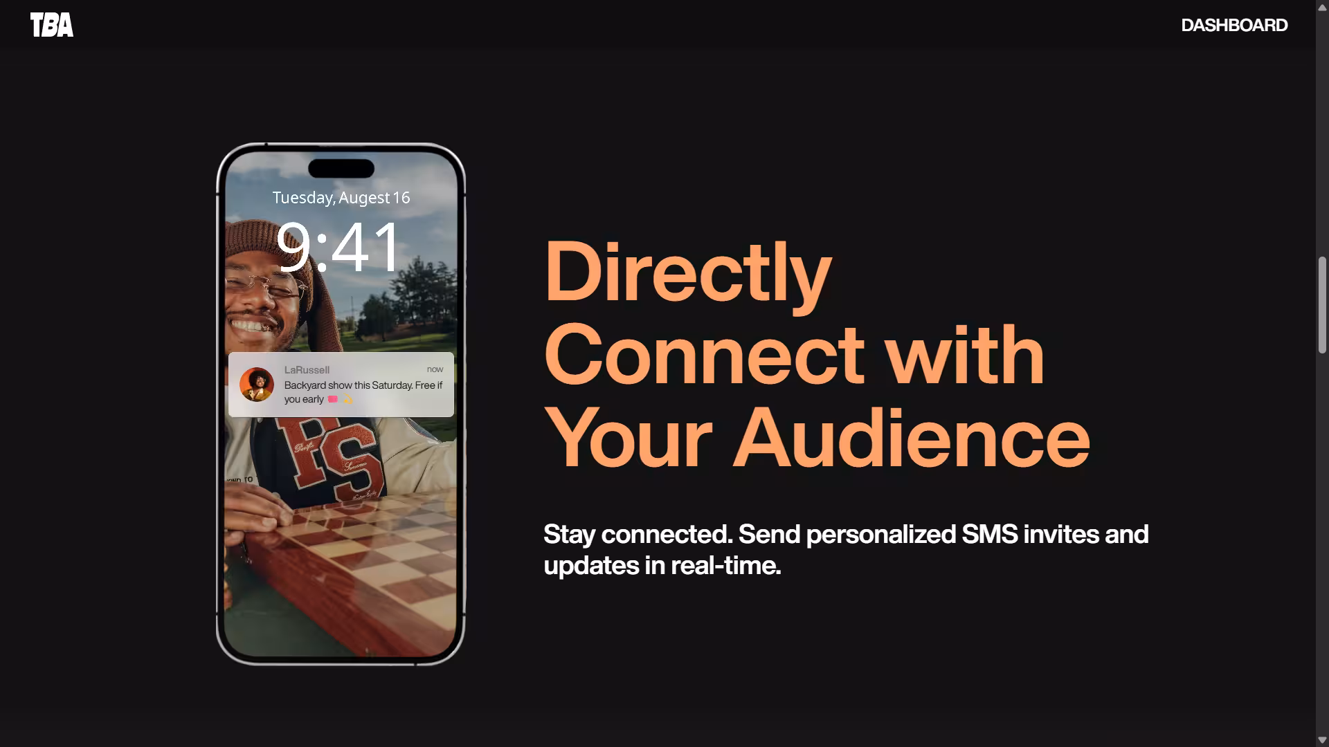 TBA - Event ticketing platform for creators. screenshot 2